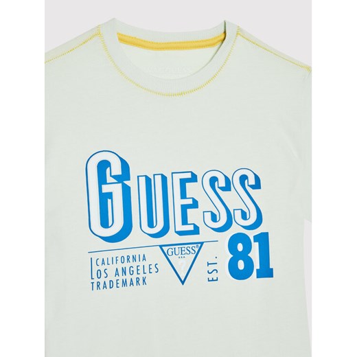 Guess T-Shirt L2GI10 K8HM0 Zielony Regular Fit Guess 14Y promocyjna cena MODIVO