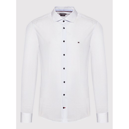 Tommy Hilfiger Tailored Koszula Print Rf MW0MW23260 Biały Regular Fit 38 okazyjna cena MODIVO