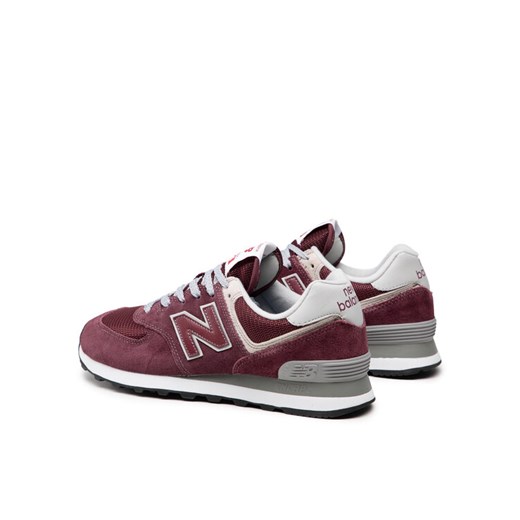New Balance Sneakersy ML574EGB Bordowy New Balance 40 promocyjna cena MODIVO