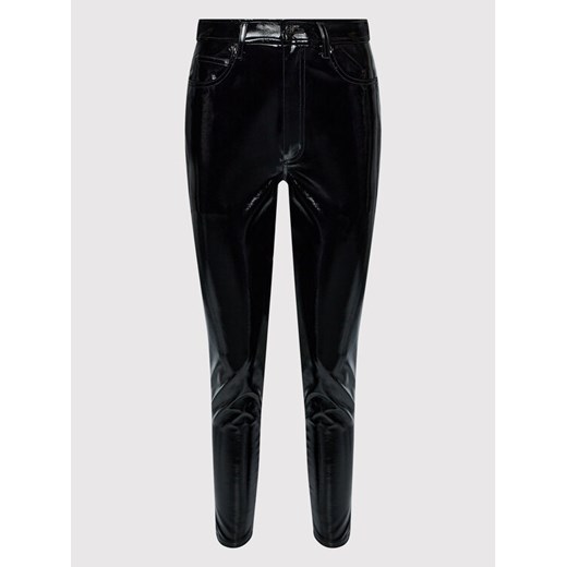 Calvin Klein Jeans Spodnie z imitacji skóry J20J217664 Czarny Slim Fit L okazja MODIVO