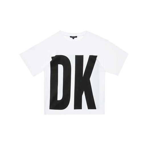 DKNY T-Shirt D35Q84 S Biały Regular Fit 12Y okazja MODIVO