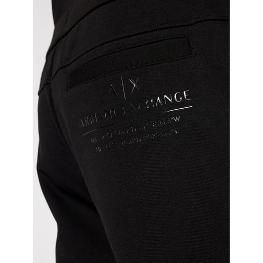 Armani Exchange Spodnie dresowe 3KZPFE ZJ9FZ 1200 Czarny Regular Fit Armani Exchange XXL promocja MODIVO