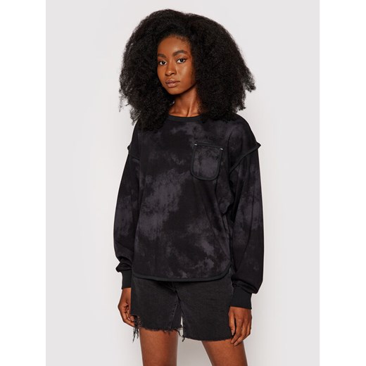 Converse Bluza Vented 10021452-A02 Czarny Oversize Converse S okazja MODIVO
