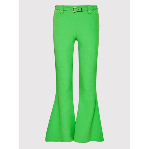 Versace Jeans Couture Spodnie materiałowe Flared 71HAA111 Zielony Regular Fit 38 wyprzedaż MODIVO
