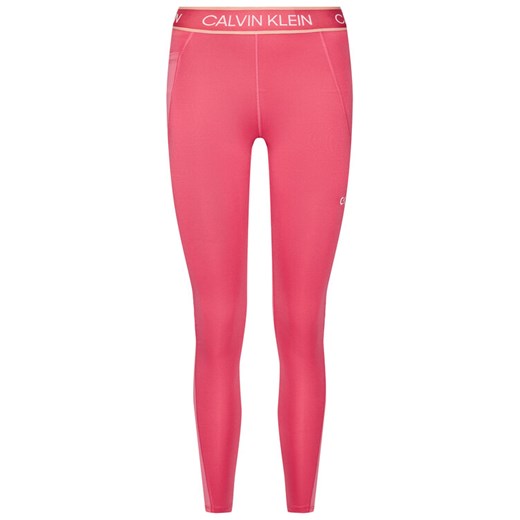 Calvin Klein Performance Legginsy Full Lenght Tight 00GWS1L650 Różowy Slim Fit M okazja MODIVO