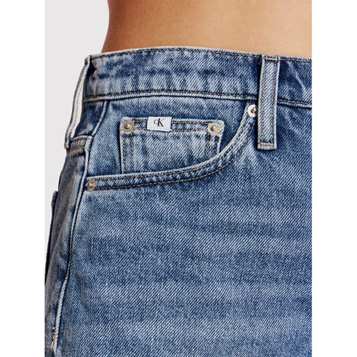 Calvin Klein Jeans Szorty jeansowe J20J218501 Niebieski Relaxed Fit 31 promocja MODIVO