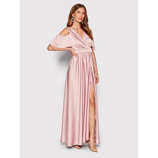 Rinascimento Sukienka wieczorowa CFC0110593003 Różowy Regular Fit Rinascimento M okazyjna cena MODIVO