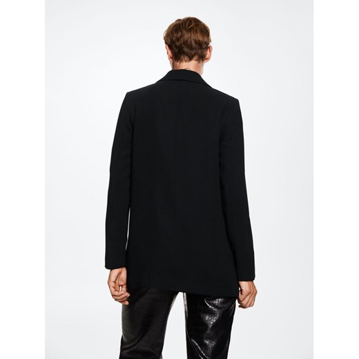 Mango Żakiet Eleonor 37064765 Czarny Oversize Mango XXL wyprzedaż MODIVO