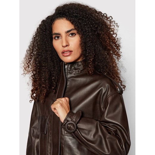 Imperial Kurtka skórzana V3025443 Brązowy Regular Fit Imperial M wyprzedaż MODIVO