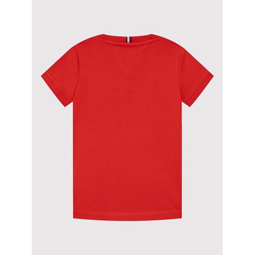 Tommy Hilfiger T-Shirt Tape Tee KB0KB07357 M Czerwony Regular Fit Tommy Hilfiger 5Y promocja MODIVO