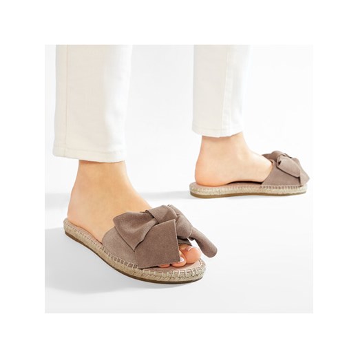 Manebi Espadryle Sandals With Bow W 1.9 J0 Brązowy Manebi 35 okazja MODIVO