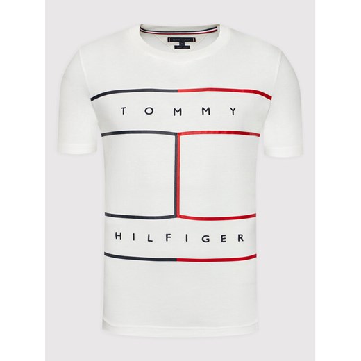 Tommy Hilfiger T-Shirt Rwb Flag MW0MW25044 Biały Regular Fit Tommy Hilfiger S okazyjna cena MODIVO