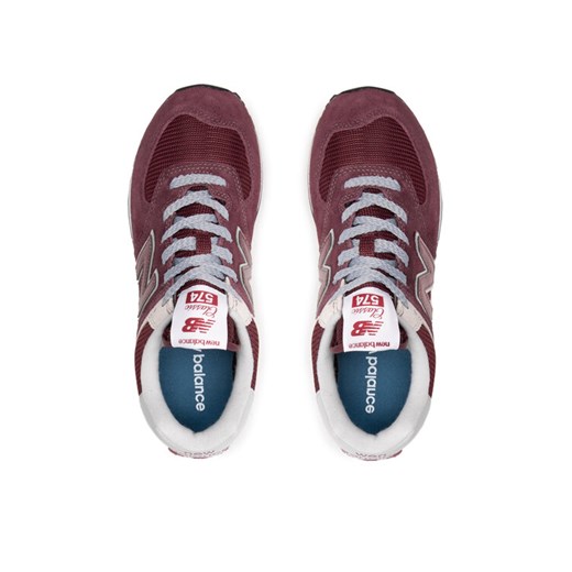 New Balance Sneakersy ML574EGB Bordowy New Balance 40 wyprzedaż MODIVO