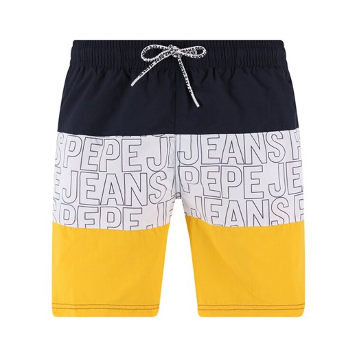 Pepe Jeans Szorty kąpielowe Erik PMB10241 Żółty Regular Fit Pepe Jeans XL okazja MODIVO