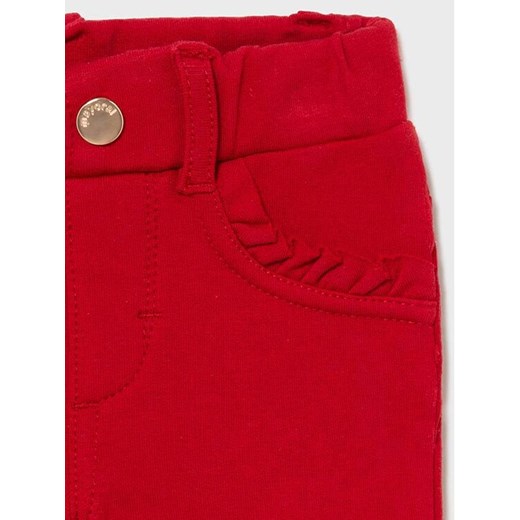 Mayoral Spodnie materiałowe 560 Czerwony Regular Fit Mayoral 6M okazyjna cena MODIVO