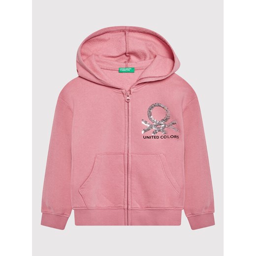 United Colors Of Benetton Bluza 39M2C5996 Różowy Regular Fit United Colors Of Benetton 170 MODIVO okazyjna cena