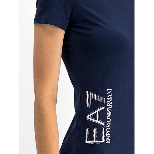 EA7 Emporio Armani T-Shirt 6GTT62 TJ29Z 1554 Granatowy Regular Fit XS okazja MODIVO