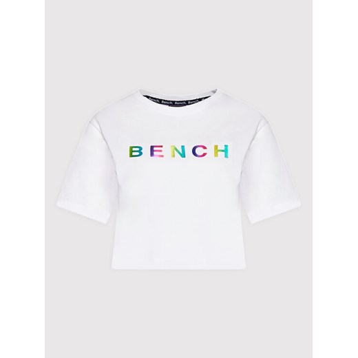 Bench T-Shirt Elison 120653 Biały Relaxed Fit Bench 36 okazyjna cena MODIVO