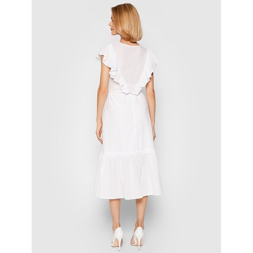 Rinascimento Sukienka letnia CFC0103755003 Biały Regular Fit Rinascimento XS promocja MODIVO