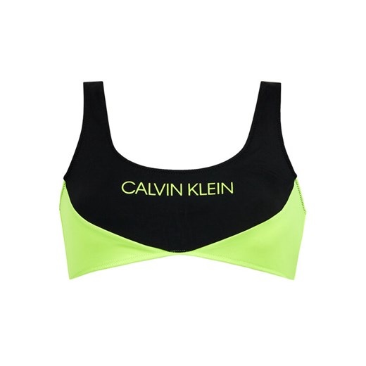 Calvin Klein Swimwear Góra od bikini Bralette KW0KW00898 Żółty S wyprzedaż MODIVO