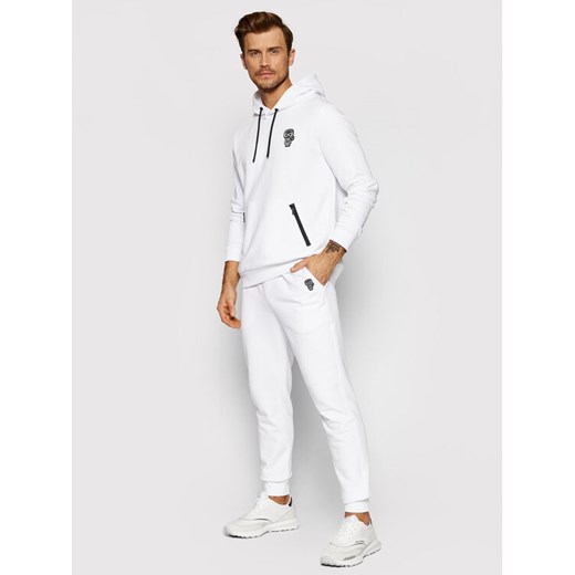 KARL LAGERFELD Spodnie dresowe 705075 512900 Biały Regular Fit Karl Lagerfeld L okazyjna cena MODIVO