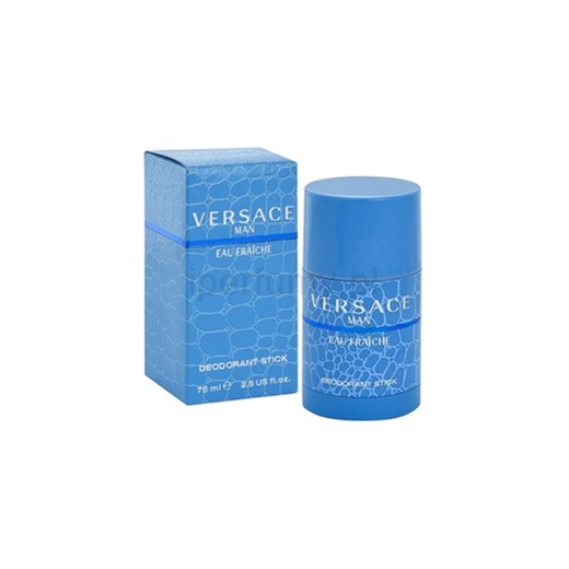 Versace Eau Fraiche Man dezodorant w sztyfcie dla mężczyzn 75 ml  + do każdego zamówienia upominek. iperfumy-pl niebieski elegancki