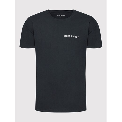Night Addict T-Shirt MTS-NA574GALAXY Czarny Relaxed Fit Night Addict XL promocja MODIVO