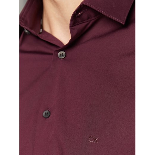 Calvin Klein Koszula K10K108229 Fioletowy Slim Fit Calvin Klein 43 MODIVO promocja