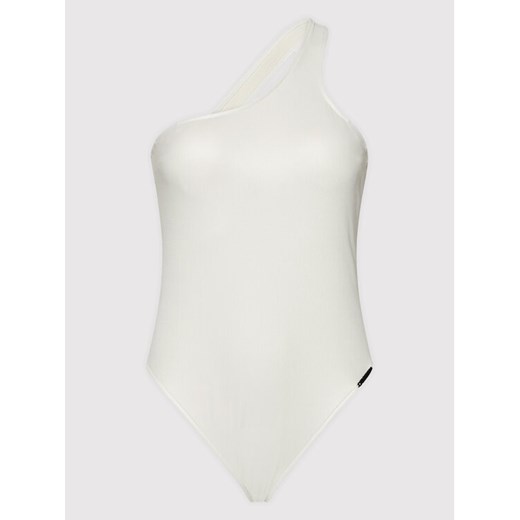 Calvin Klein Swimwear Strój kąpielowy Core Essentials KW0KW01540 Biały XL MODIVO wyprzedaż
