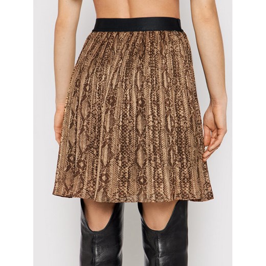 Guess Spódnica plisowana Elisea W1BD10 WE5A2 Brązowy Regular Fit Guess L okazja MODIVO