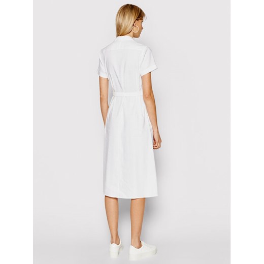 Calvin Klein Sukienka koszulowa K20K202954 Biały Regular Fit Calvin Klein 34 okazja MODIVO