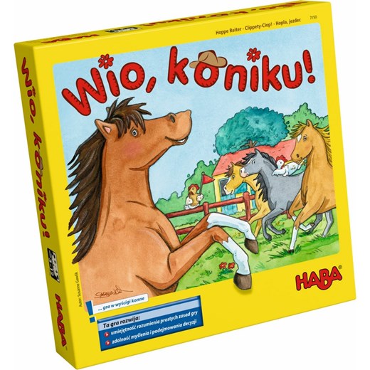 HABA Gra Wio, Koniku ! PL (HB7150) babyhop-pl zolty gra