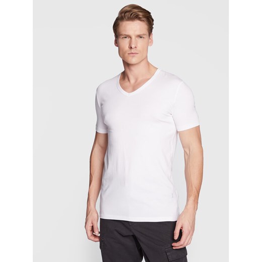 Biały t-shirt męski BOSS HUGO 