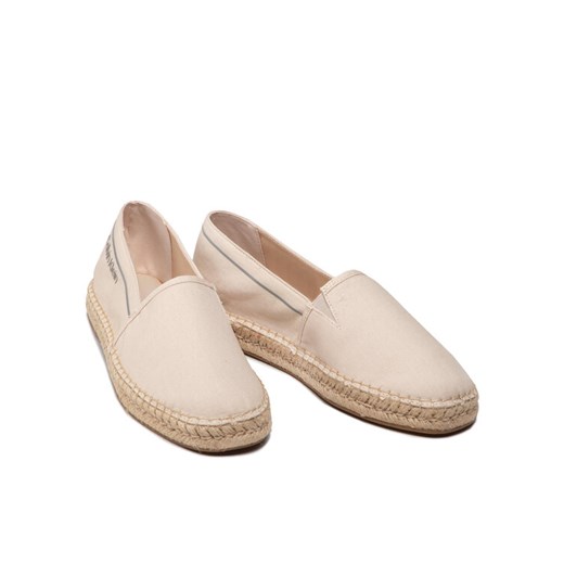 Calvin Klein Espadryle Espadrille Cv HM0HM00441 Beżowy Calvin Klein 44 MODIVO wyprzedaż