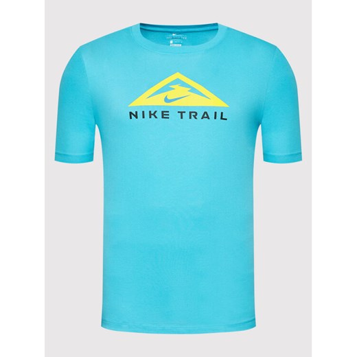 Nike T-Shirt Trail CZ9802 Niebieski Standard Fit Nike S MODIVO wyprzedaż