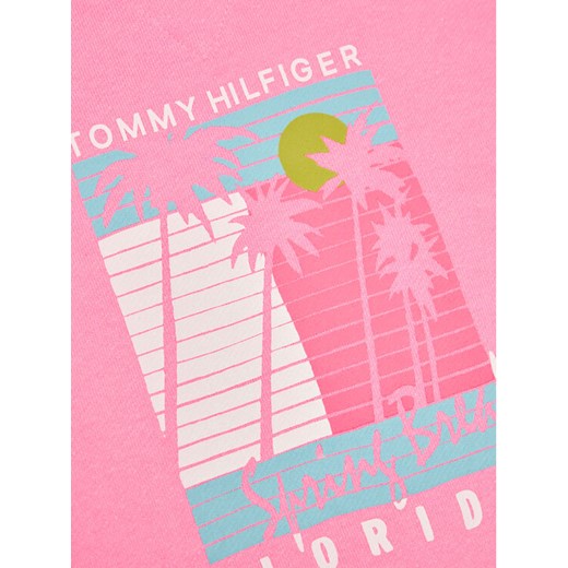 Tommy Hilfiger Bluza Palm Poster Print KG0KG05893 M Różowy Regular Fit Tommy Hilfiger 7Y okazyjna cena MODIVO