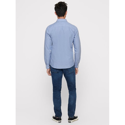 Only & Sons Koszula Alvaro 22006479 Niebieski Slim Fit Only & Sons L MODIVO