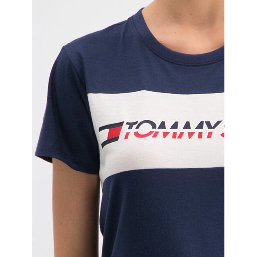 Tommy Sport T-Shirt S10S100123 Granatowy Regular Fit Tommy Sport S MODIVO wyprzedaż