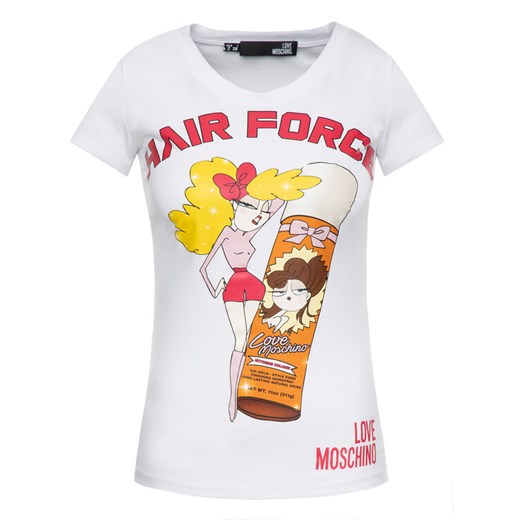 LOVE MOSCHINO T-Shirt W4B194UE2065 Slim Fit Love Moschino 42 promocja MODIVO