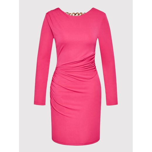 Rinascimento Sukienka koktajlowa CFC0018416002 Różowy Slim Fit Rinascimento XS okazyjna cena MODIVO