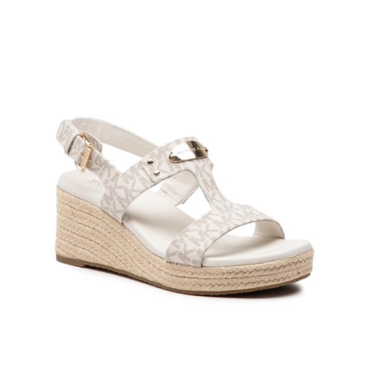 MICHAEL Michael Kors Espadryle Mk Plate Wedge 40T2MKMS1B Biały Michael Michael Kors 39 promocja MODIVO