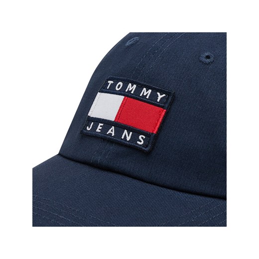 Tommy Jeans Czapka z daszkiem Heritage Cap AW0AW10185 Granatowy Tommy Jeans uniwersalny promocja MODIVO