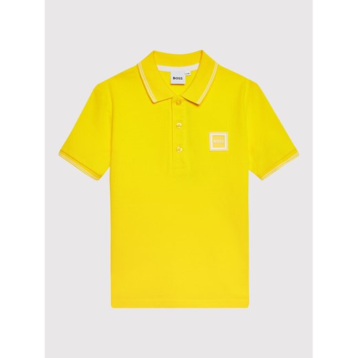 Boss Polo J25N50 S Żółty Regular Fit 6Y promocja MODIVO