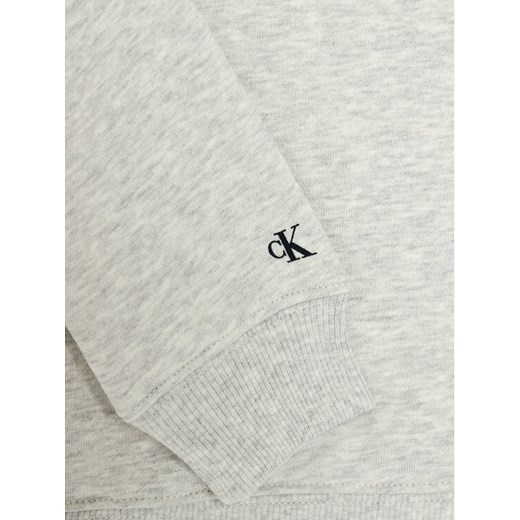 Calvin Klein Jeans Bluza Institutional Logo IU0IU00163 Szary Regular Fit 10Y promocyjna cena MODIVO