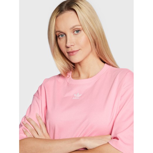 adidas T-Shirt Loungewear adicolor Essentials HM1823 Różowy Relaxed Fit 30 okazyjna cena MODIVO