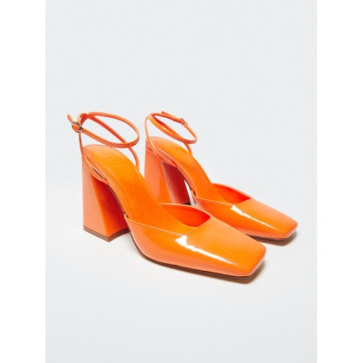 Mango Sandały Disco 37024392 Pomarańczowy Mango 37 MODIVO wyprzedaż