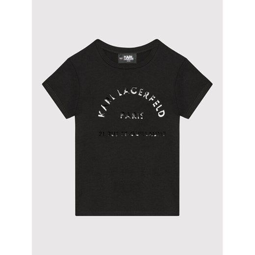 KARL LAGERFELD T-Shirt Z15351 S Czarny Regular Fit Karl Lagerfeld 10Y MODIVO promocyjna cena