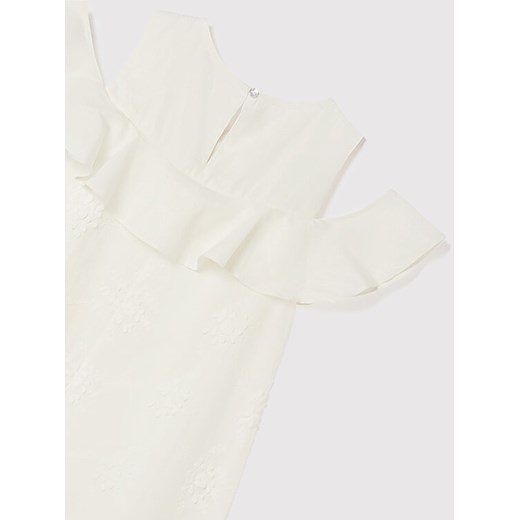 Mayoral Sukienka codzienna 6955 Beżowy Regular Fit Mayoral 12Y wyprzedaż MODIVO