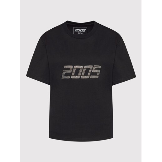 2005 T-Shirt Unisex Signature Czarny Relaxed Fit S MODIVO
