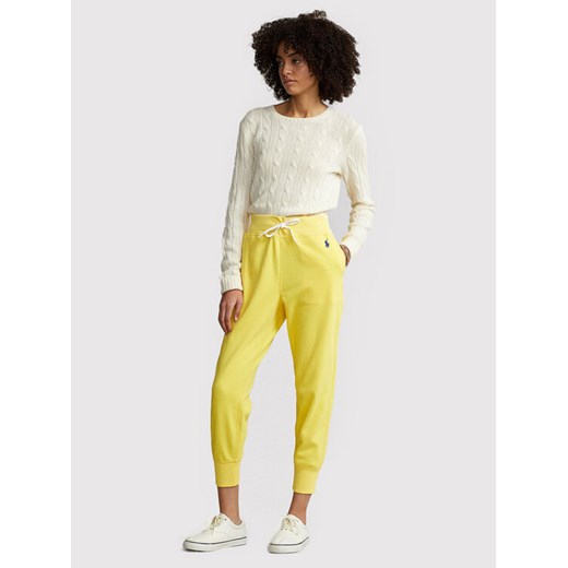 Polo Ralph Lauren Spodnie dresowe 211780215022 Żółty Regular Fit Polo Ralph Lauren L wyprzedaż MODIVO